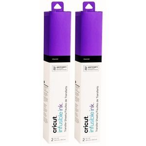 Cricut Infusible Ink Ultraviolet 2 Pack Transfer Sheet 12x12 EasyPress Maker New